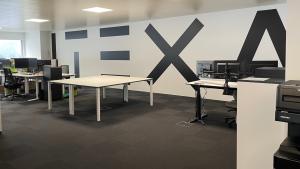 Wandfolierung im Büro