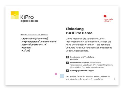 Antwortkarte KiPro Mailing