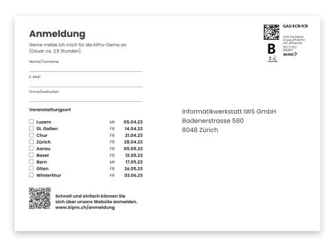 Antwortkarte KiPro Mailing