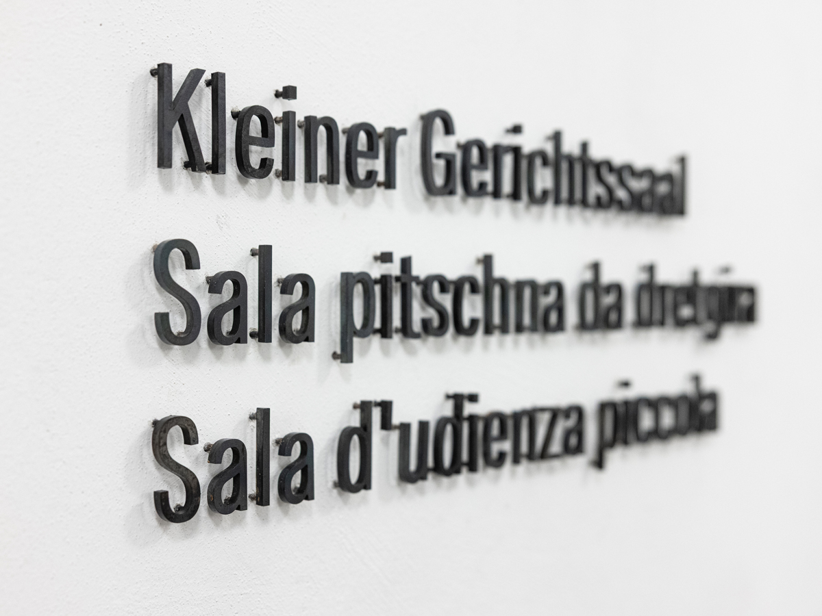 Signaletik. Obergericht des Kanton Graubünden