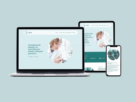 Mockup Webseite Desktop, Tablet und Mobile